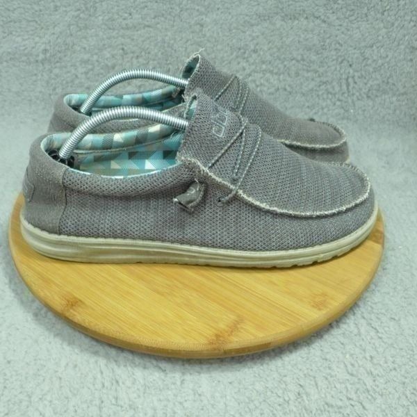 Hey Dude Wally Sox Charcoal Slip On Shoes Men's Size 12 Gray Comfort Shoes
