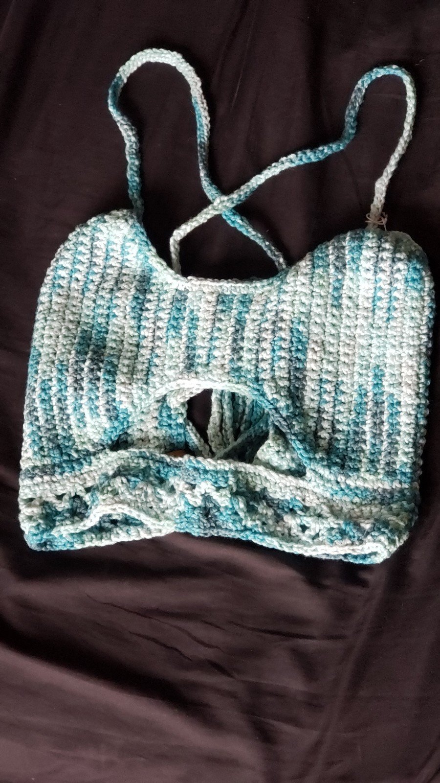 LARGE Crochet Sneak a Peek Bralette Crop Top