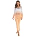 VENTI6 FRINGE HEM STRETCH FLARE PANTS 67108-67018- ARANCIO MEDIUM