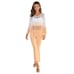 VENTI6 FRINGE HEM STRETCH FLARE PANTS 67108-67018- ARANCIO MEDIUM