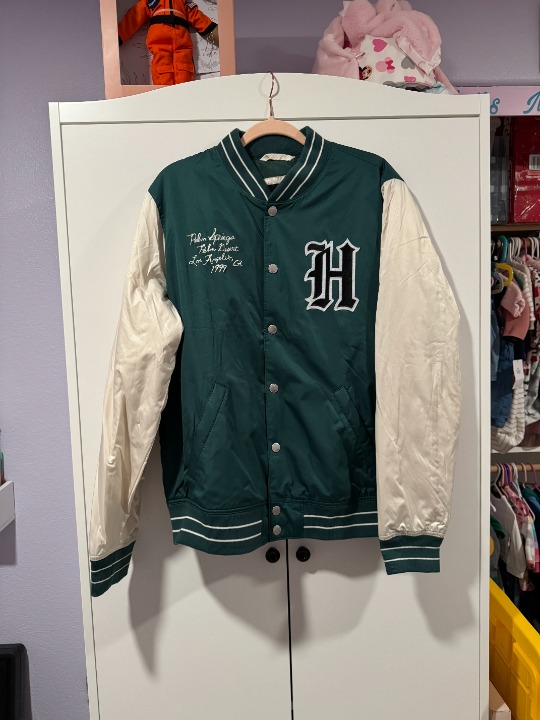 Hollister Palm Springs Desert 1999 Varsity Bomber Jacket Men Size Large