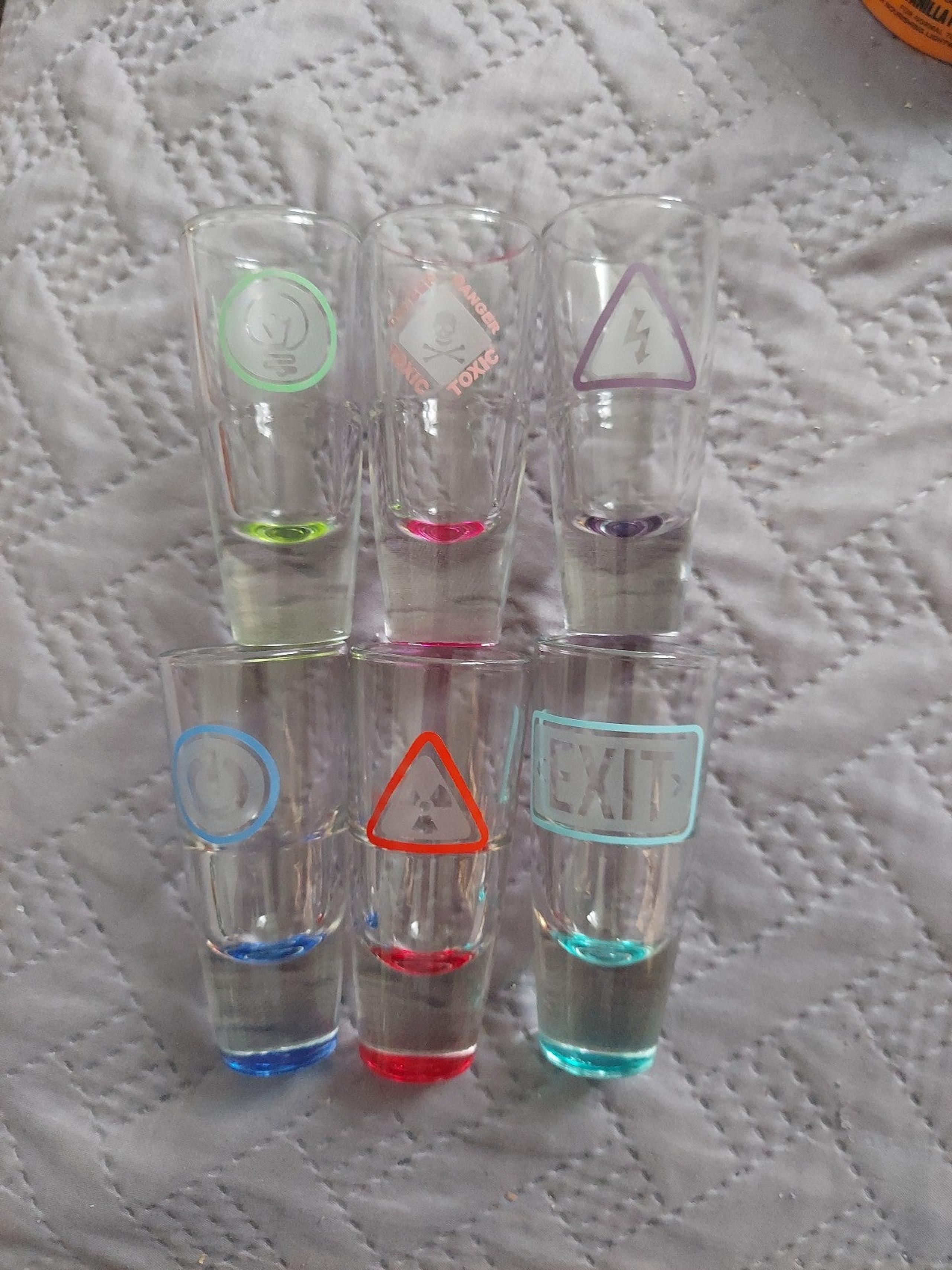 Libbey glow shot glasses