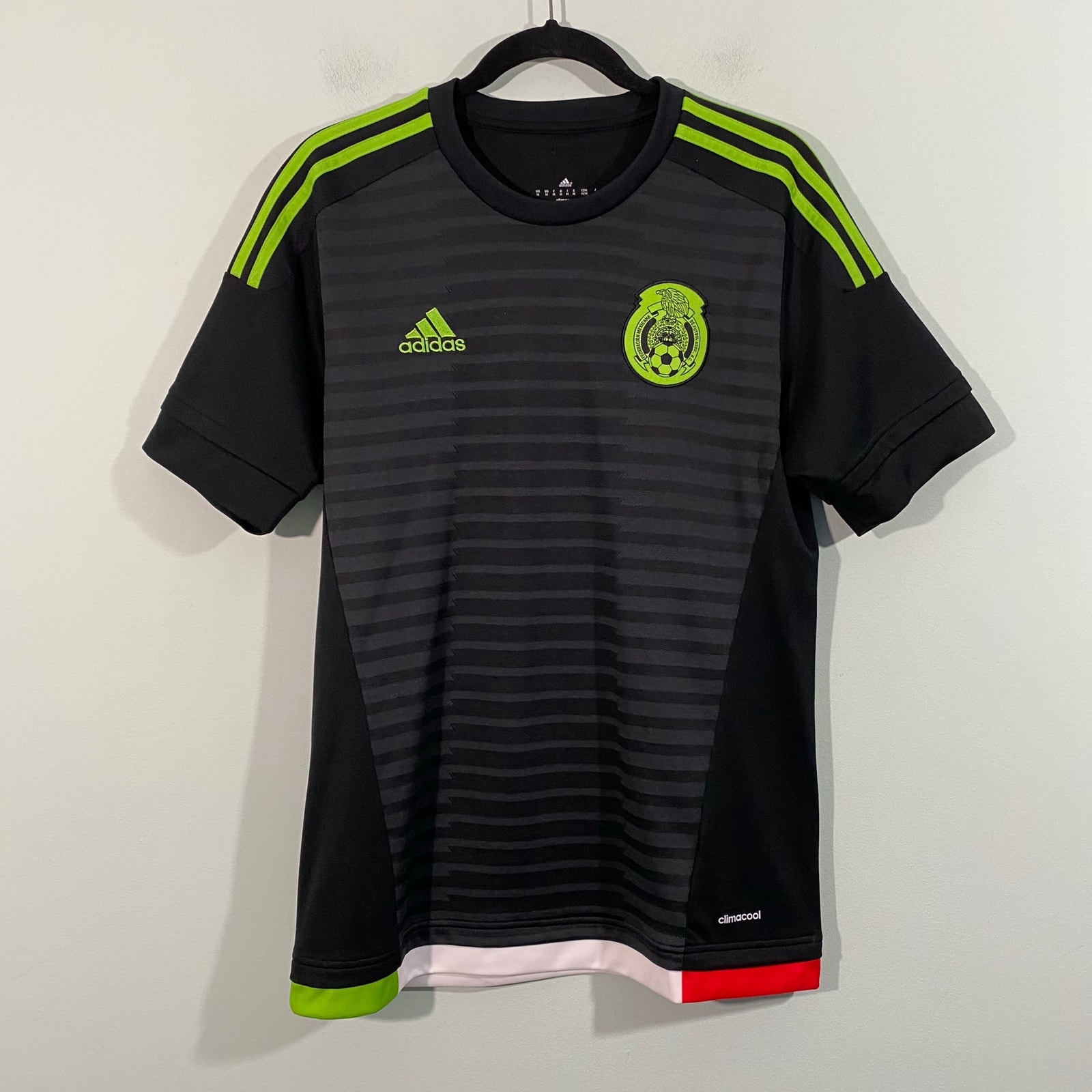 Adidas Men's Copa America Mexico Player Issued Short Sleeve Jersey Size M