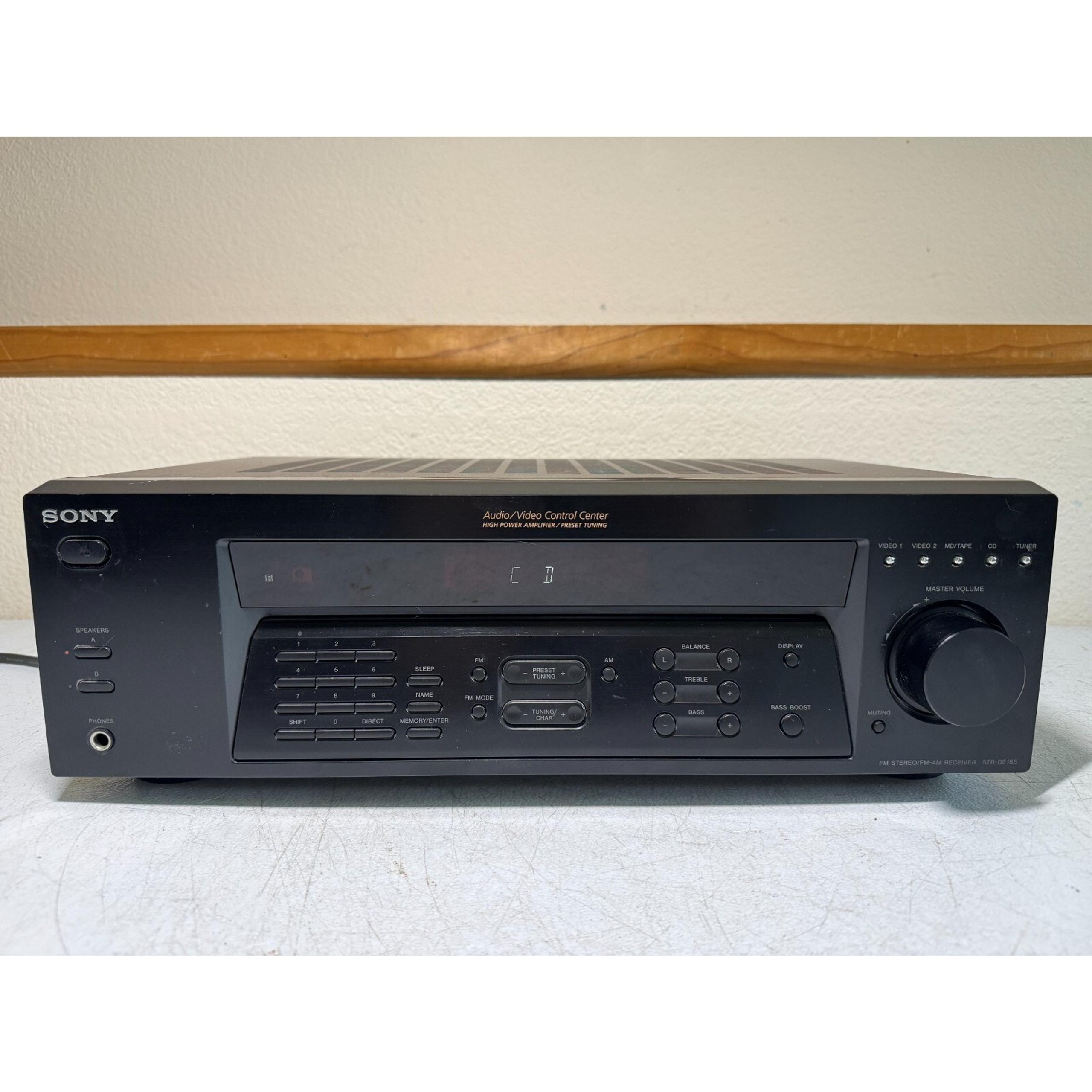Sony STR-DE185 Receiver HiFi Stereo 2 Channel Home Audio Vintage AM/FM Tuner
