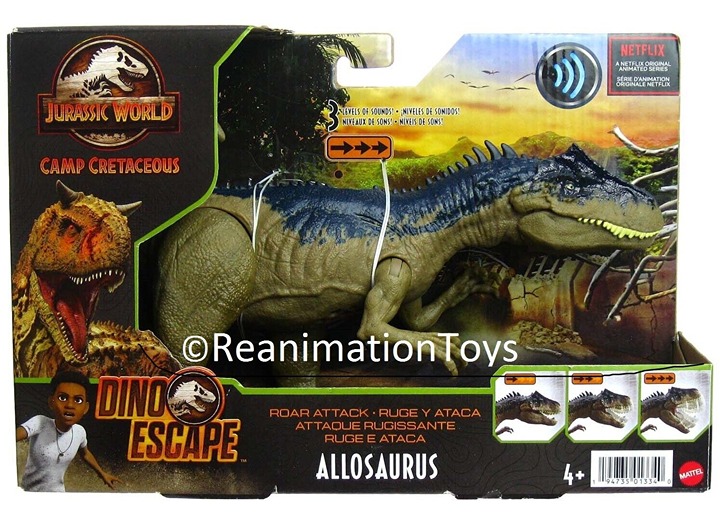 Jurassic World Park Netflix Camp Cretaceous Dino Escape Allosaurus Dinosaur NIB