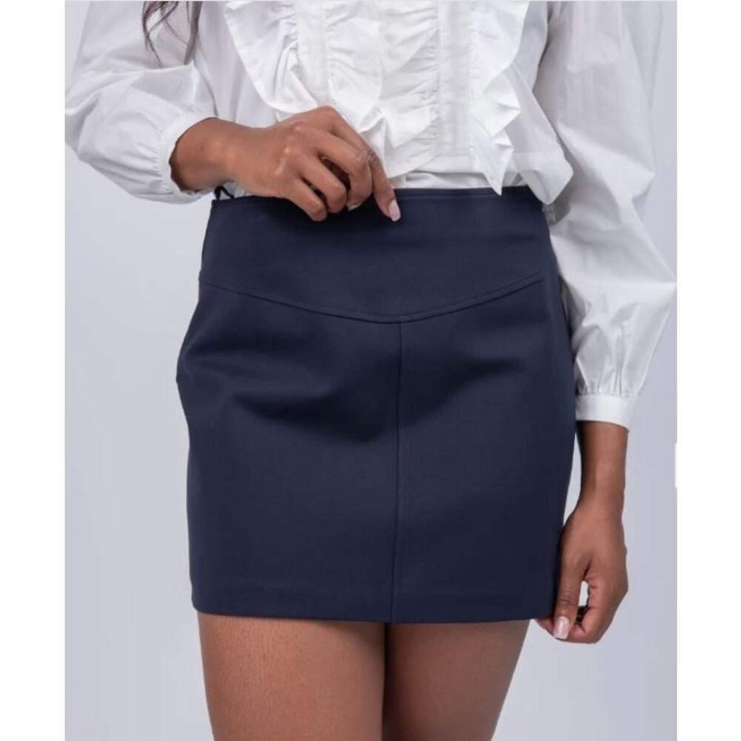 NWT Sundays by wearesundays Women's Cyrus Skirt Deep Navy NWT 250 S