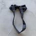 Gray bow tie, vintage, made in Japan, 100% silk, 100% polyester.