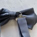 Gray bow tie, vintage, made in Japan, 100% silk, 100% polyester.
