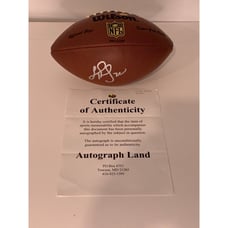 LINCOLN KENNEDY RAIDERS SIGNED WILSON FOOTBALL WITH COA