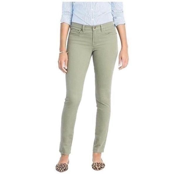J Crew Sage Olive Green Ankle Skinny Jeans E6687 NWT