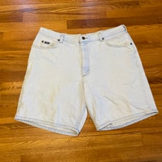 80s light wash denim Jean shorts Lee brand baggy jorts summer size 42 short