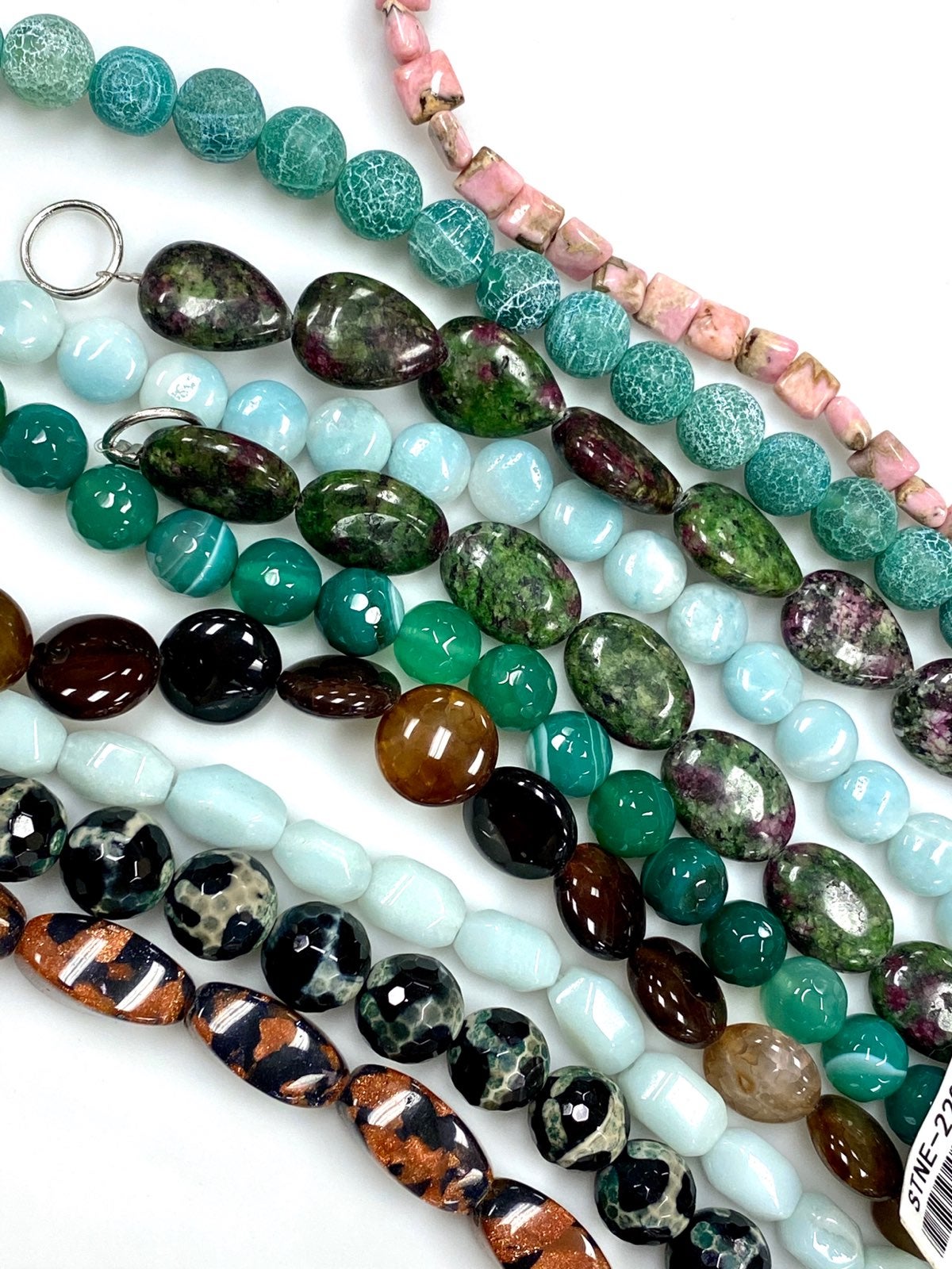 10 Strands Natural Gemstone Beads Lot