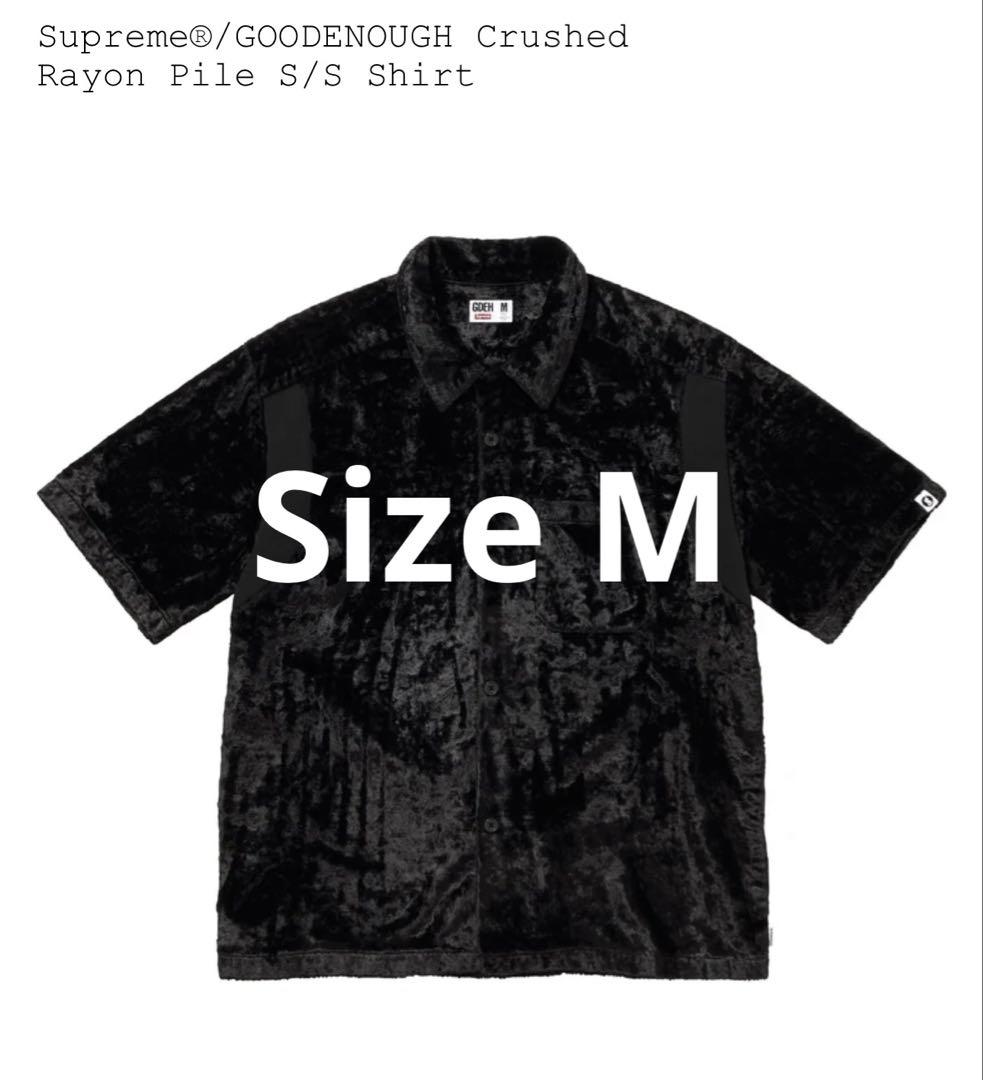 トップス Supreme x GOODENOUGH Crushed Rayon S/S Supreme GOODENOUGH Crushed Rayon S/S Shirt Black Men's