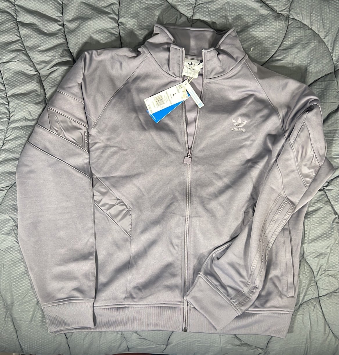 adidas Men's Rekive Track Top HK7337 Trace Grey Size L 90
