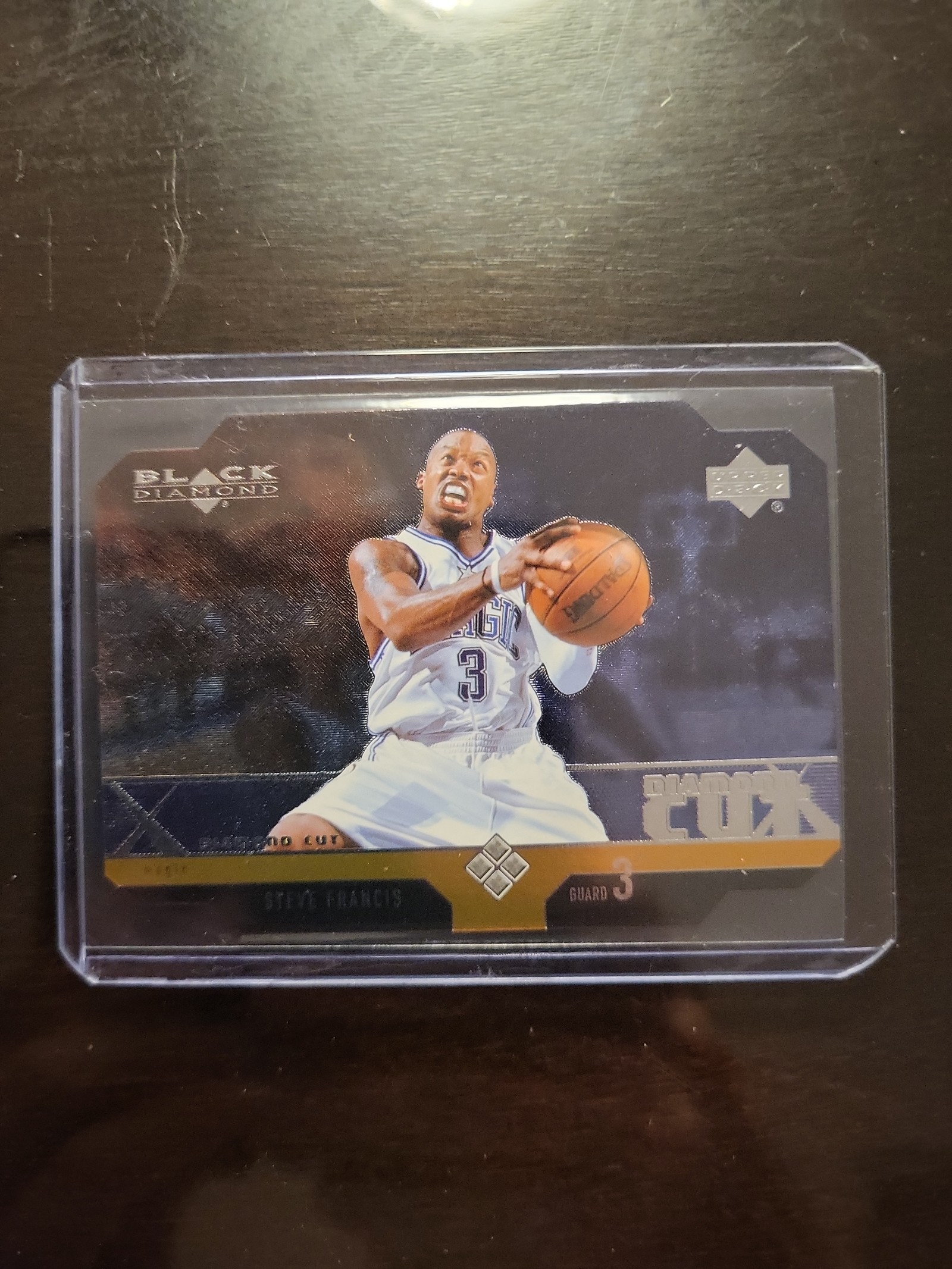 2004-05 Upper Deck Black Diamond Die Cuts Quadruple Horizontal Steve Francis /25