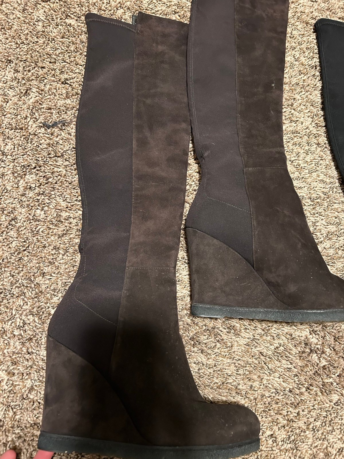 2,385 value- 3 pairs of Stuart Weitzman suede boots size 9 women