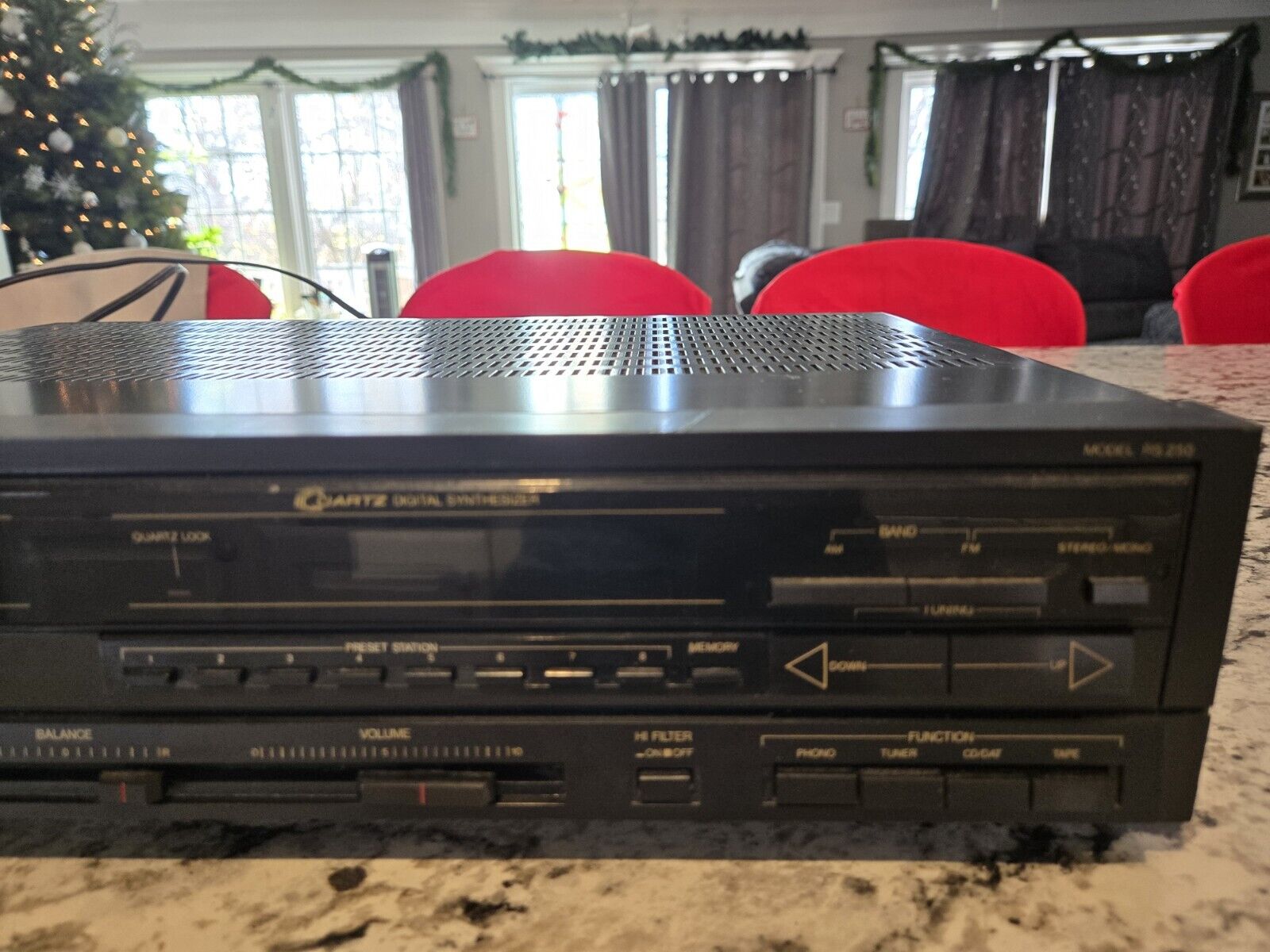 Scott RS250 AM/FM Stereo Synthesizer Receiver | Powers on Otherwise Untested