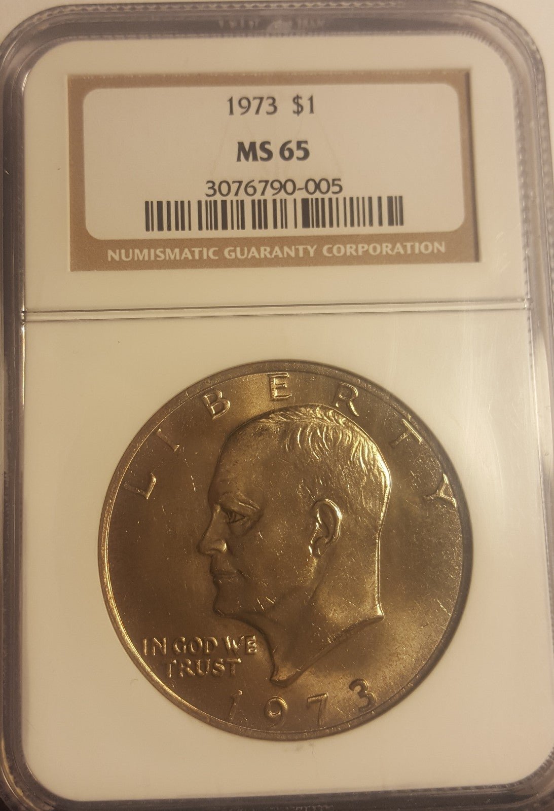 1973 P EISENHOWER IKE DOLLAR NGC MS 65