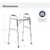 Drive Medical Deluxe Two Button Folding Walker