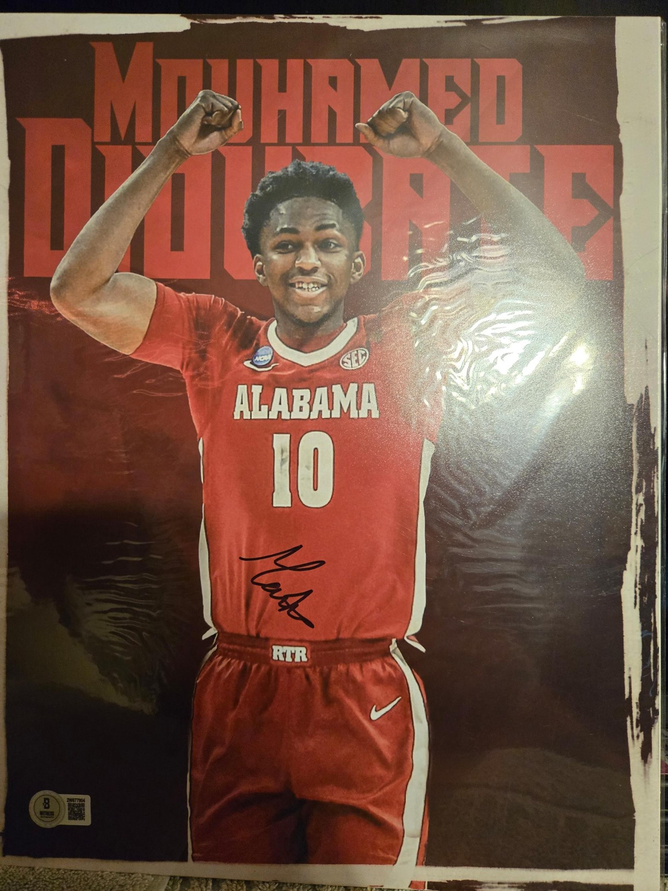 Mouhamed Dioubate Signed/Autographed 11x14 Beckett Alabama Crimson Tide CBB