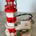 Hallmark Keepsake Lighthouse Greetings Flashing Ornament 1997