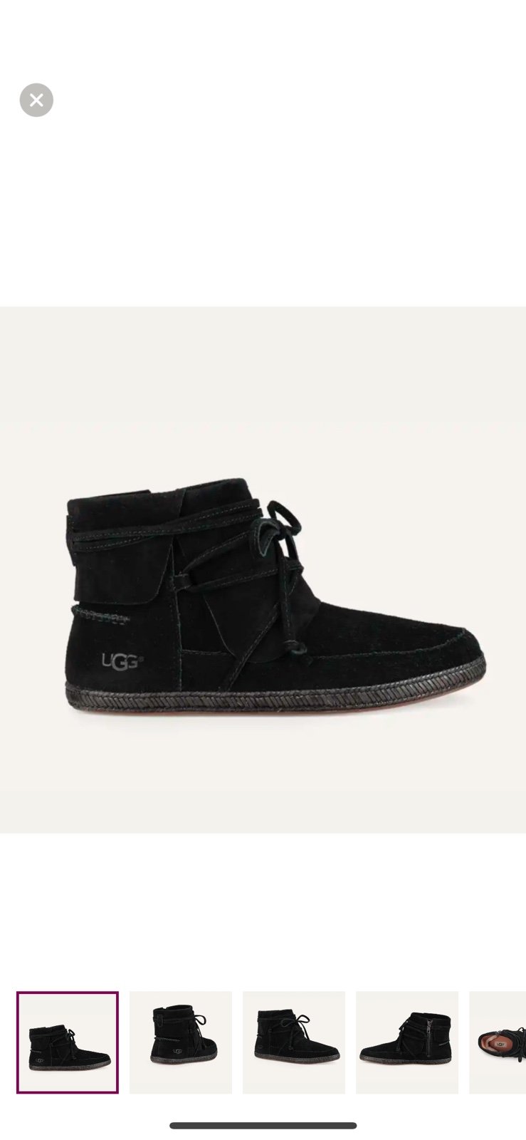 Worn twice UGG Women's Black Suede Ankle Boots