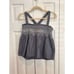 Current Elliot Smocked Embroidered Chambray Top Size 0/XS