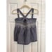 Current Elliot Smocked Embroidered Chambray Top Size 0/XS