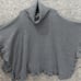 Ugg Jacey Poncho Women's One Size Grey Cowl Neck Sweater Wool Blend Outdoor