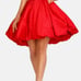 Terrani Couture Taffeta Strapless Sweetheart Neckline Mini Evening Bubble Dress