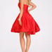 Terrani Couture Taffeta Strapless Sweetheart Neckline Mini Evening Bubble Dress
