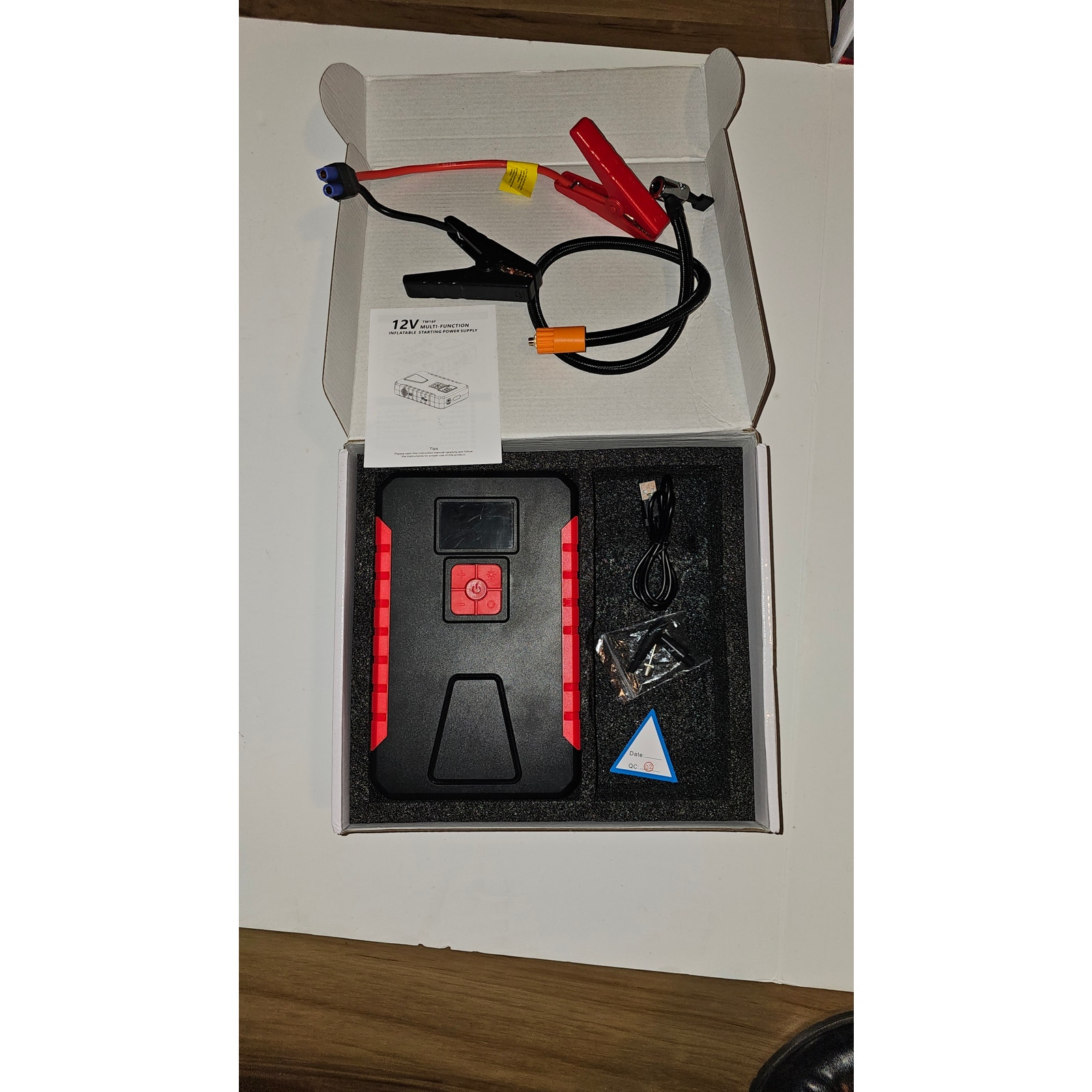 12V Jump Starter Multifunction Inflatable Starting Power Supply TM16F Air Pump