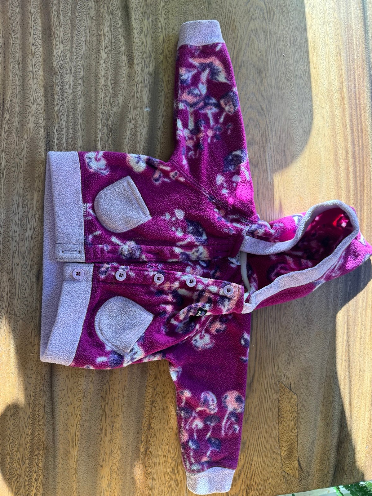 Patagonia Baby 6-12mos fleece jacket with hood