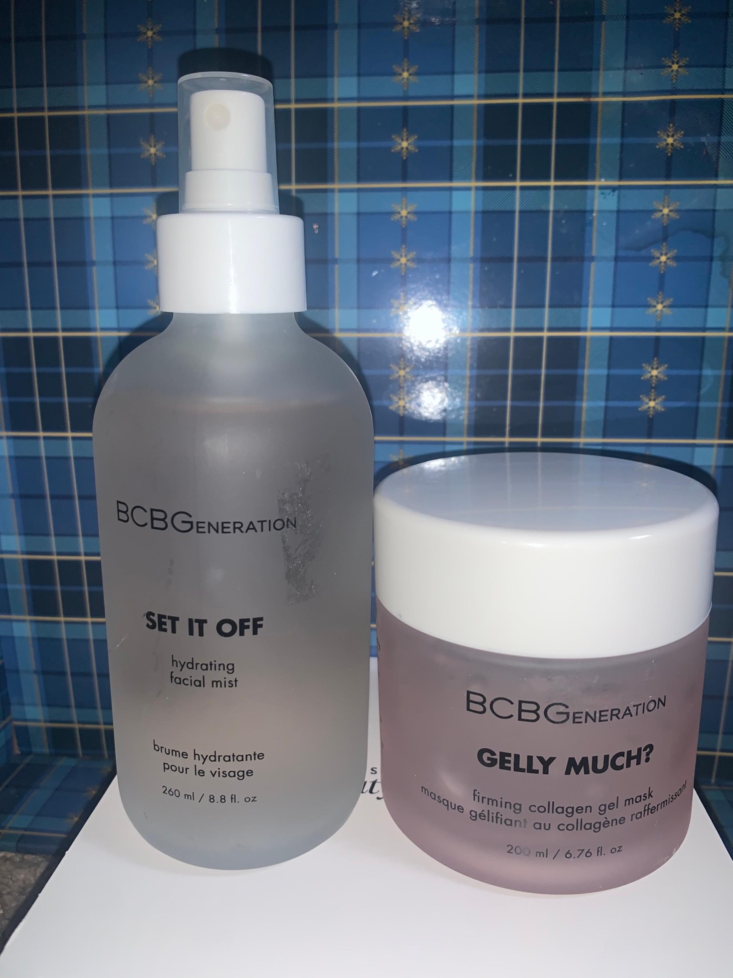 BCBGeneration Gelly Much? Hydrating Masks 6.76oz & Set It Off Facial Mist 8.8 Fl