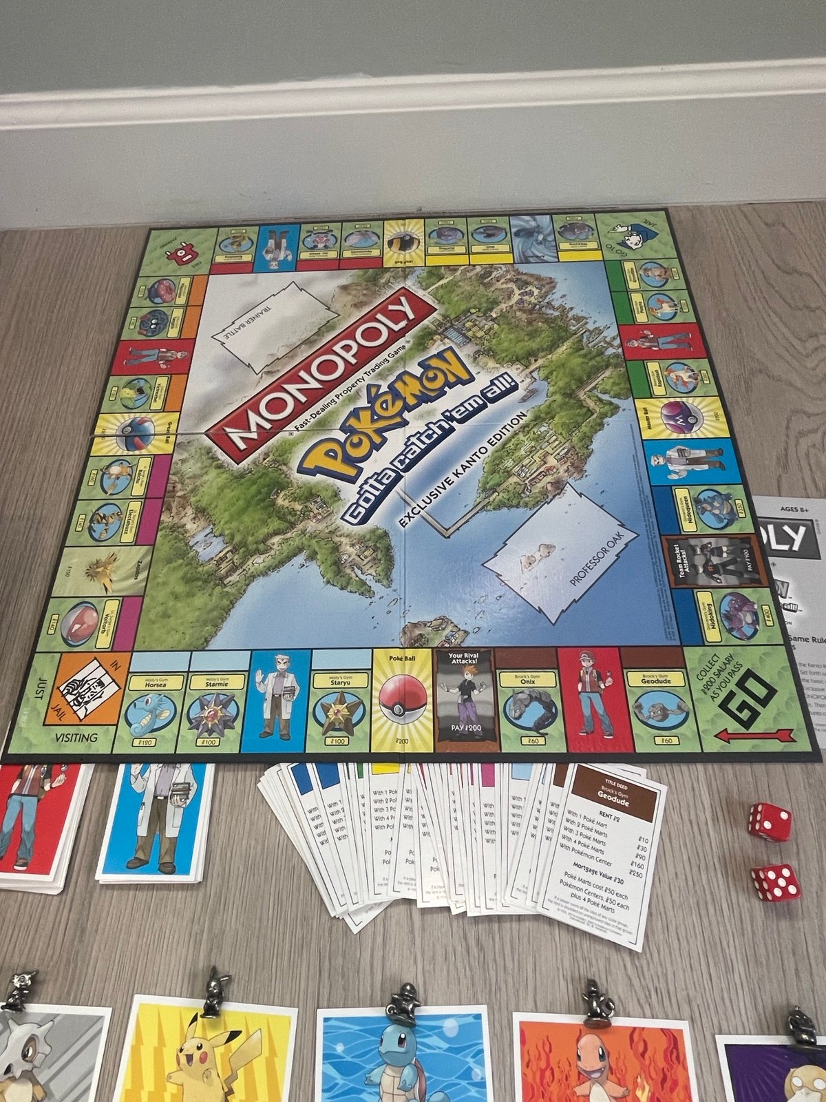 Pokemon Monopoly Exclusive Kanto Edition Hasbro Board Game