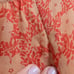 Tory Burch Coral and Red Floral Print Silk Blouse Size 6 Flowy Spring Summer Top