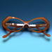 Vint & York Tudor Avant Garde Eyeglasses Frames Transparent Brown Branded Case