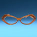 Vint & York Tudor Avant Garde Eyeglasses Frames Transparent Brown Branded Case
