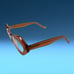 Vint & York Tudor Avant Garde Eyeglasses Frames Transparent Brown Branded Case