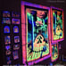 Blacklight Tapestry UV Cool Glow Hippie Stoner Room Wall Decor Grateful Dead Art