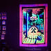 Blacklight Tapestry UV Cool Glow Hippie Stoner Room Wall Decor Grateful Dead Art