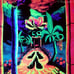 Blacklight Tapestry UV Cool Glow Hippie Stoner Room Wall Decor Grateful Dead Art