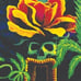 Blacklight Tapestry UV Cool Glow Hippie Stoner Room Wall Decor Grateful Dead Art