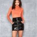 Mistress Rocks Vinyl Touch Black Patent Vegan Leather Mini Skirt Size Small