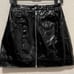 Mistress Rocks Vinyl Touch Black Patent Vegan Leather Mini Skirt Size Small