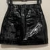 Mistress Rocks Vinyl Touch Black Patent Vegan Leather Mini Skirt Size Small