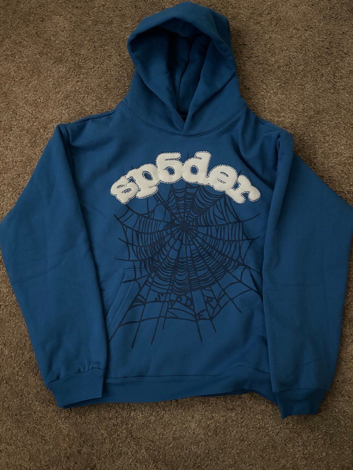 sp5der hoodie Blue (L)