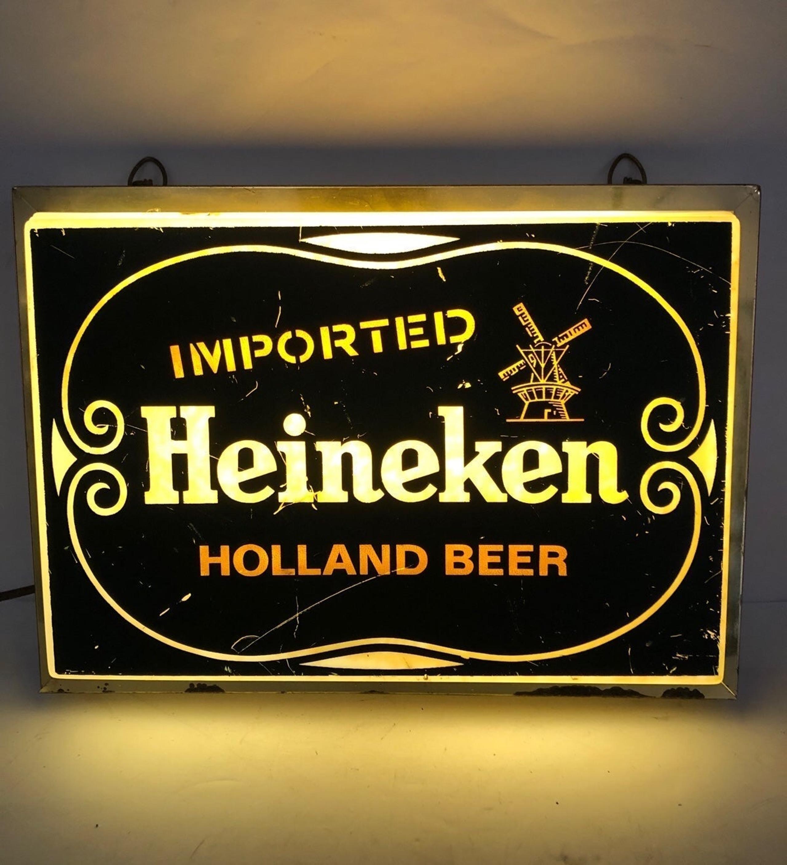 Rare 1960’s Heineken imported Holland Beer Works Perfect 11 1/2” X 8 1/4” X 3”