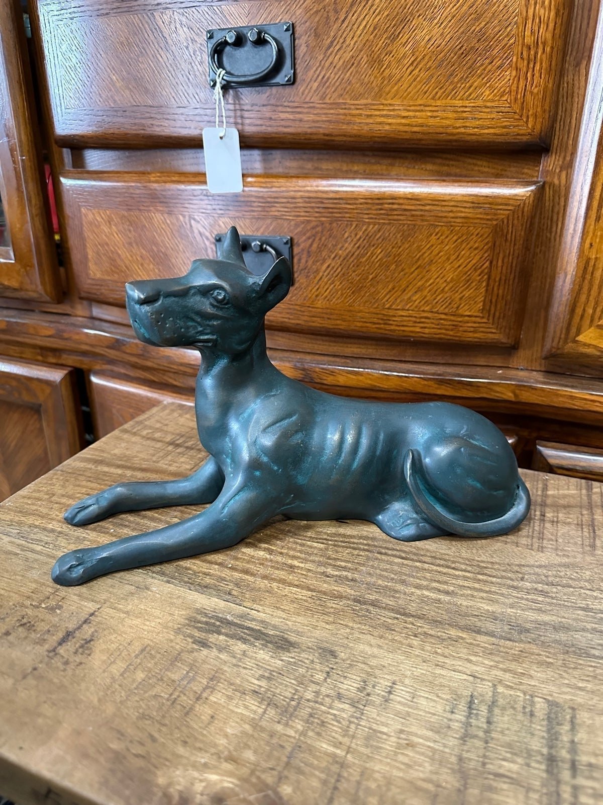 bronze great dane statue