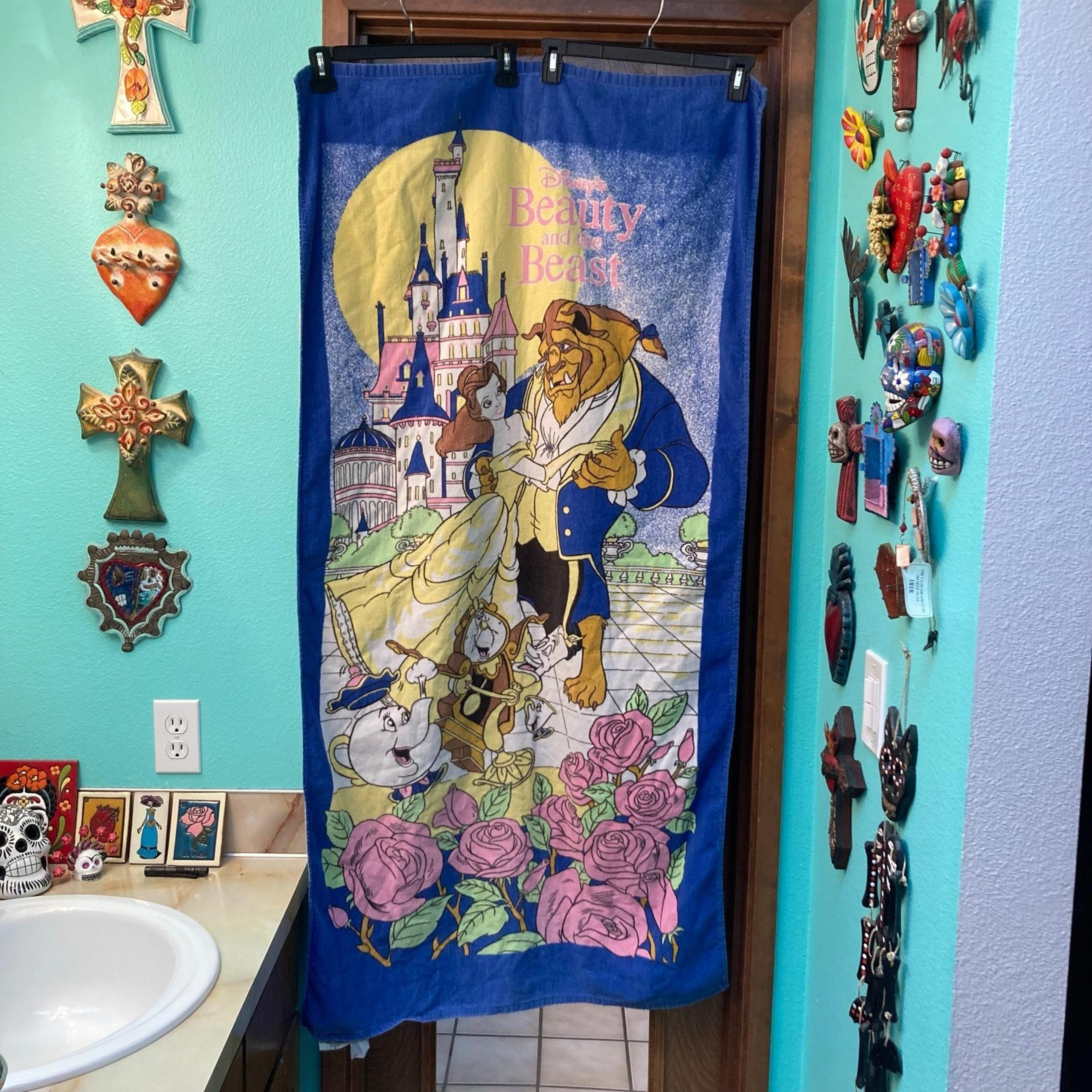 Vintage Beauty & The Beast Towel